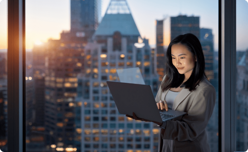 Woman working in the office