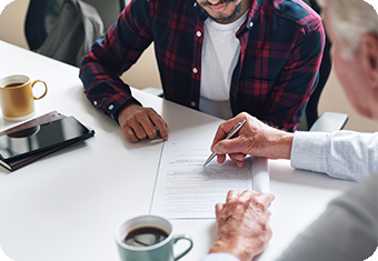 Signing the contract